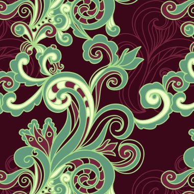 Floral seamless background clipart