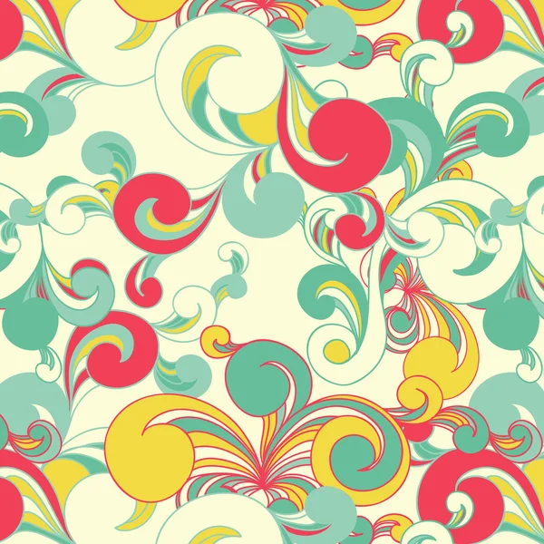 Motif floral sans couture — Image vectorielle