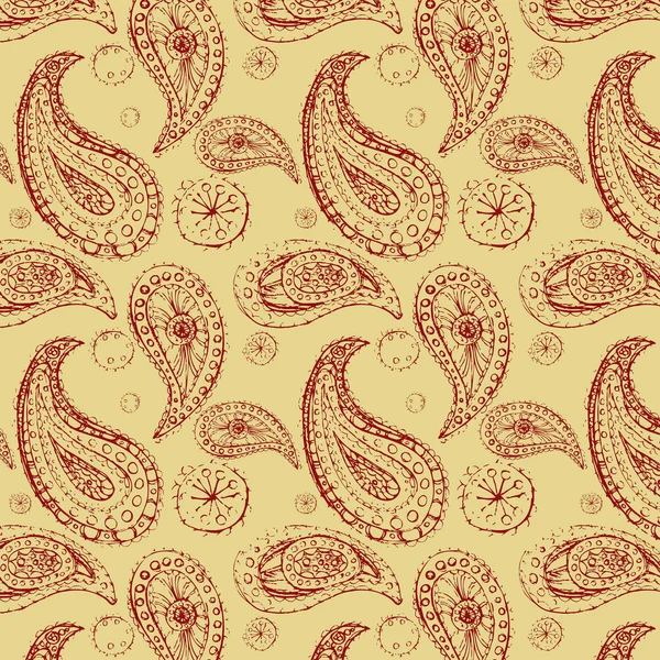 Sans couture avec paisley — Image vectorielle