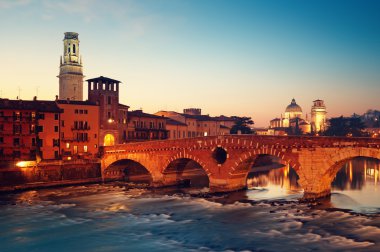 Ponte Pietra, Verona - Italy clipart