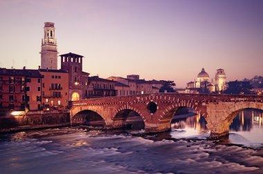 Ponte Pietra, Verona - Italy clipart