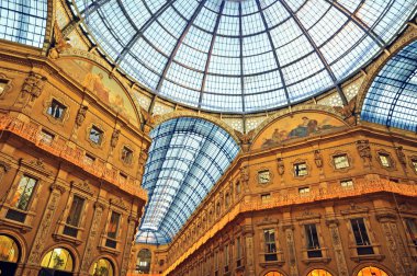 The Galleria Vittorio Emanuele II, Milan - Italy clipart