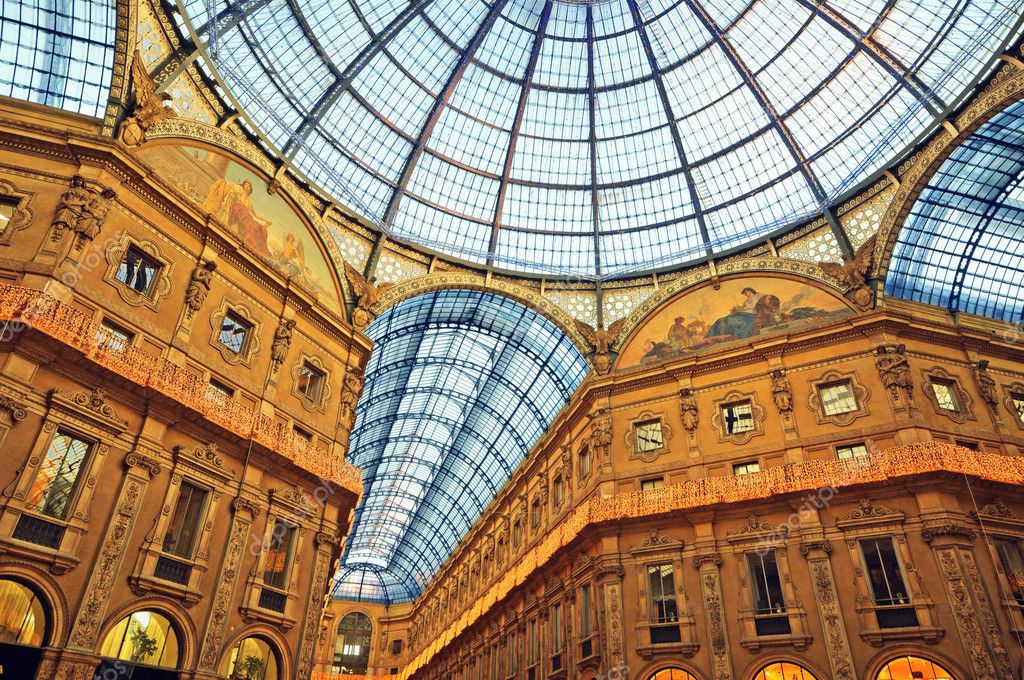 Galleria Vittorio Emanuele Ii Milan Stock Photo - Download Image