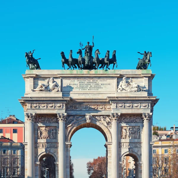 Arch of Peace, Milan - Italy — Stock Photo, Image