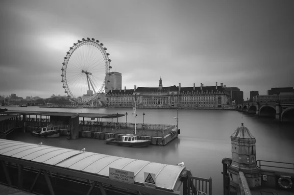 stock image London Eye and County Hall