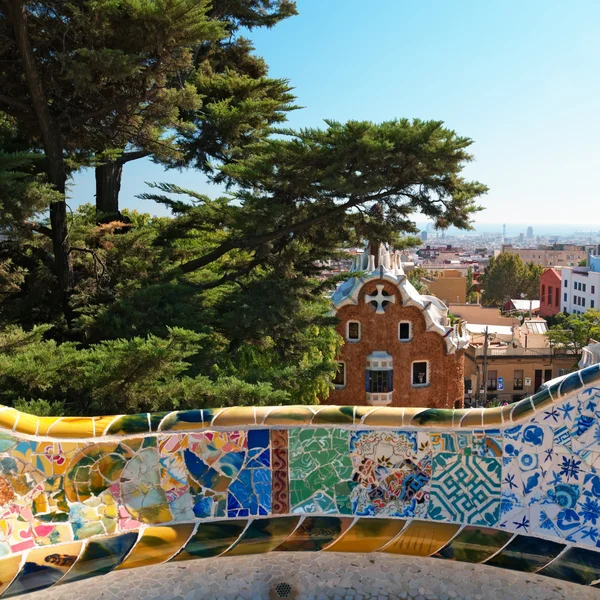 공원 guell, 바르셀로나-스페인 — 스톡 사진