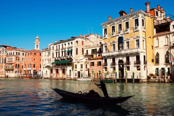 Μεγάλο κανάλι στη Βενετία - Ιταλία — Φωτογραφία Αρχείου