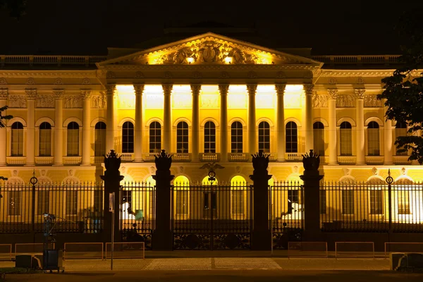 stock image Russian museum, summer night. St. Petersburg, Russia.