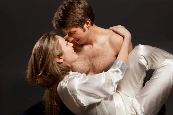 Portrait of a passionate couple — Stock Photo, Image