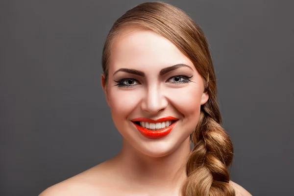 Portrét blonďaté ženy — Stock fotografie