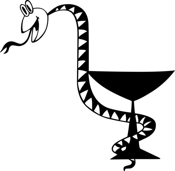 Смішні медична змія — стоковий вектор