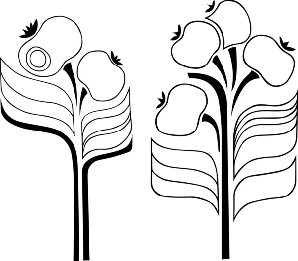 装饰植物 — 图库矢量图片