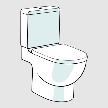 Toilet bowl clipart