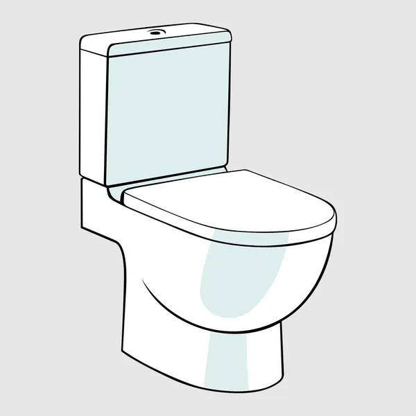 Toilet bowl — Stock Vector