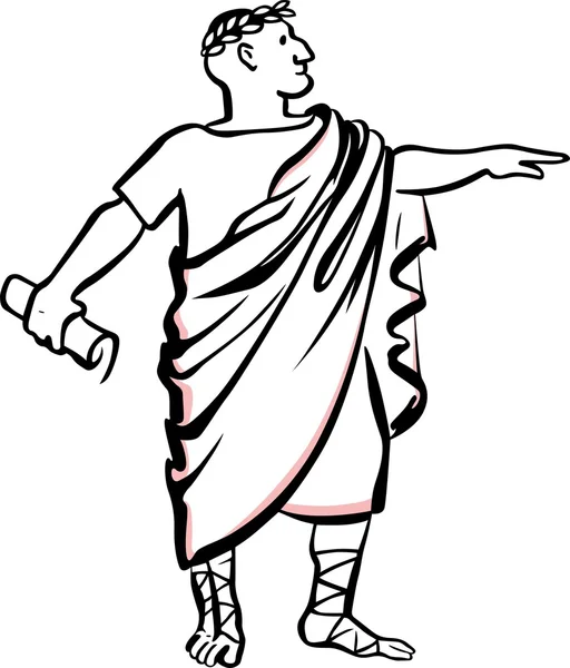 Senatore romano — Vettoriale Stock
