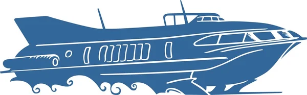 Tragflächenboot — Stockvektor