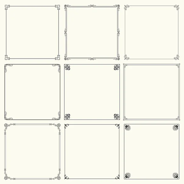 Decorative frames — Stock Vector