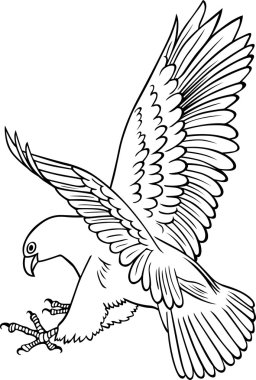 Attacking Eagle clipart