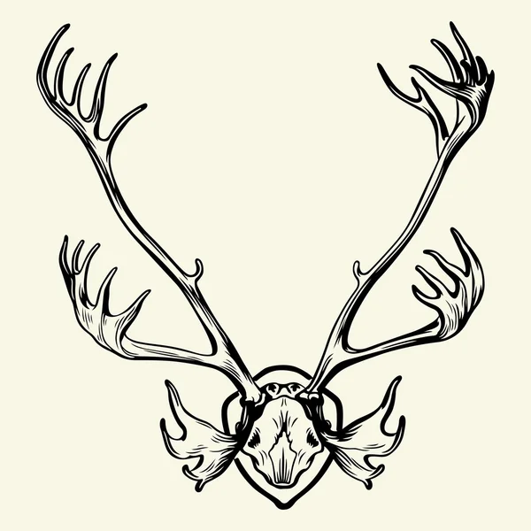 stock vector Deer horn