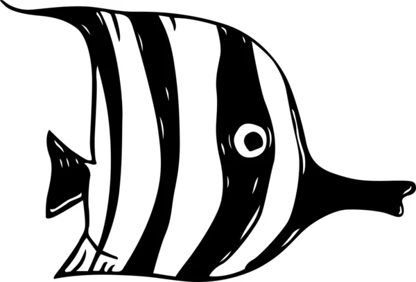 Striped fish — Stock Vector