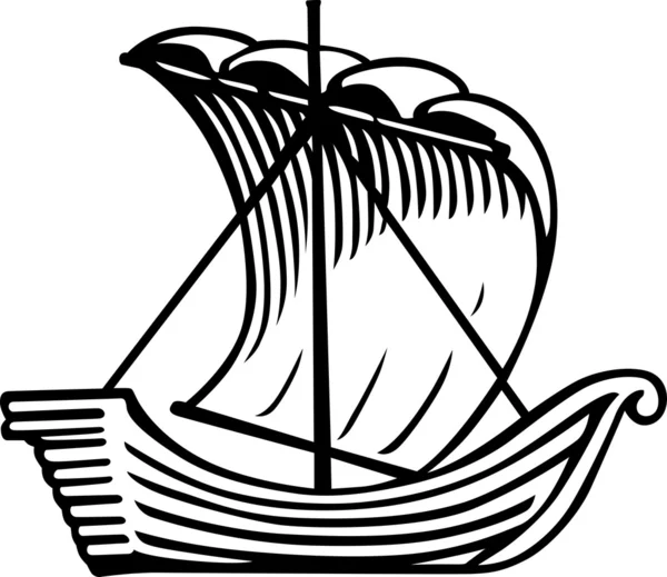 Nave antica — Vettoriale Stock