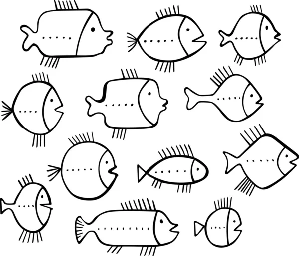 Рыбный фон — стоковый вектор