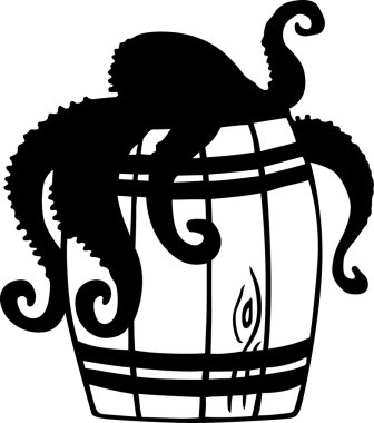 Ahtapot varil içinde