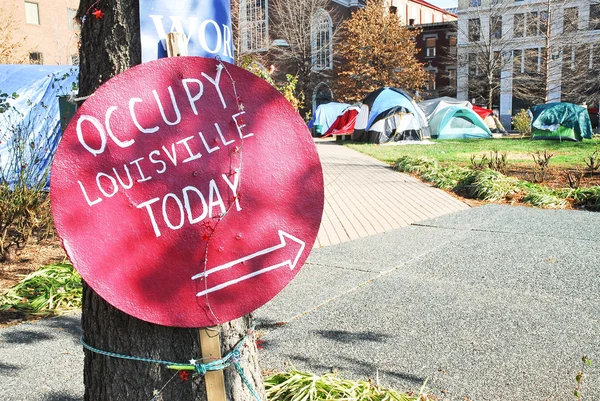 Occupy Louisville Protest — Stock Photo, Image