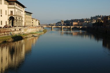 Görünüm veya Arno Nehri Floransa, İtalya