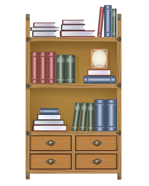 矢量书柜 — 图库矢量图片