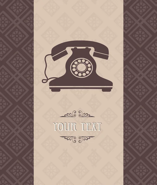 Telefone vintage — Vetor de Stock