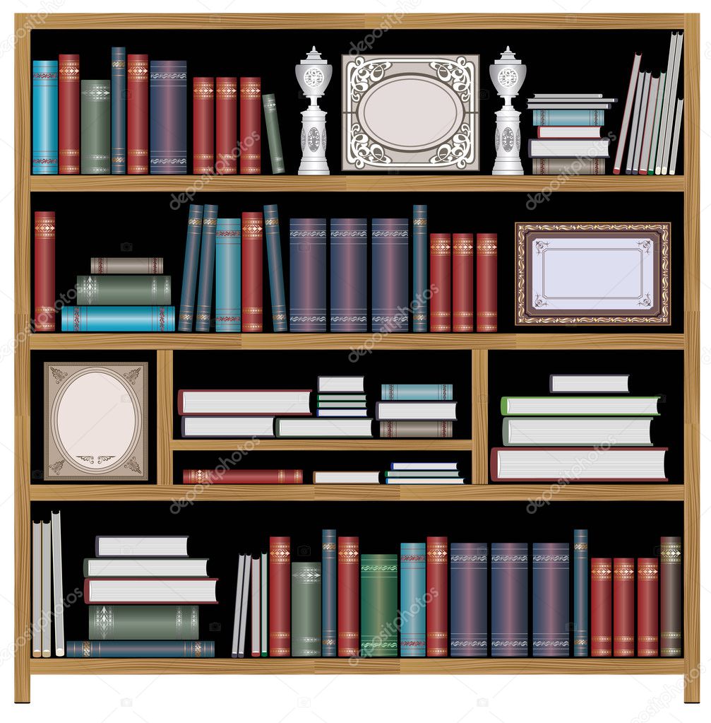 Vector bookcase