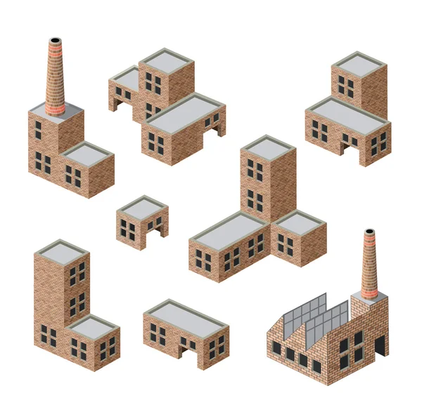 Byggnader i tegel — Stock vektor