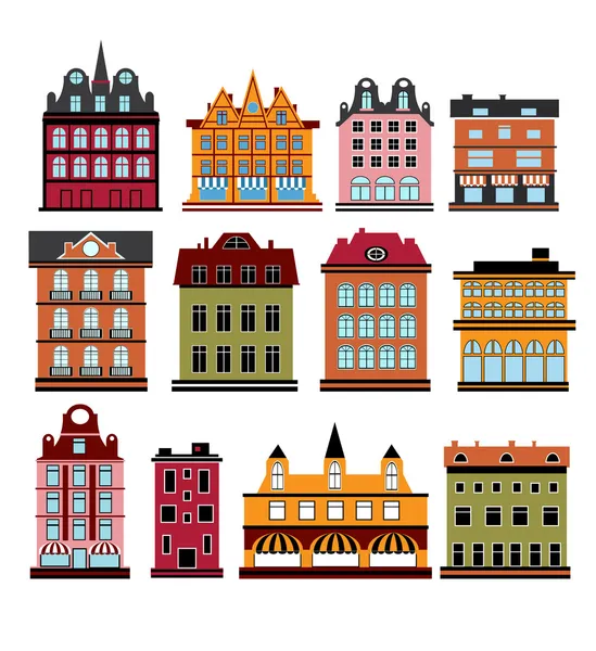 Casas vectoriales — Vector de stock