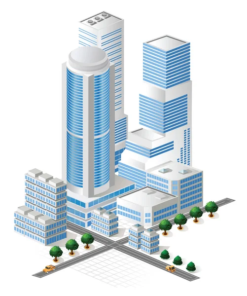 Vektor hohe Gebäude — Stockvektor