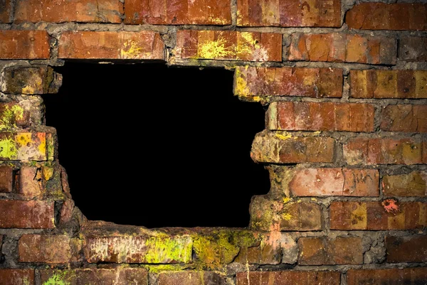 Wall with hole — Stock Photo, Image
