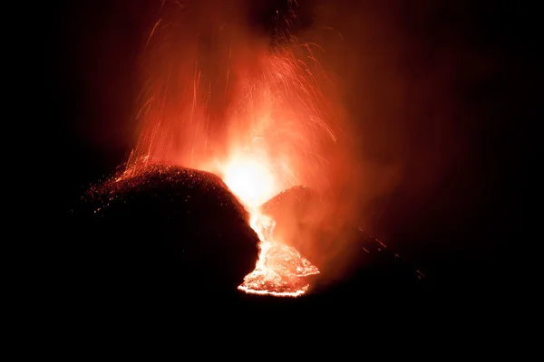Erupce Etny — Stock fotografie