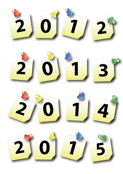 Nový rok kalendáře — Stockový vektor