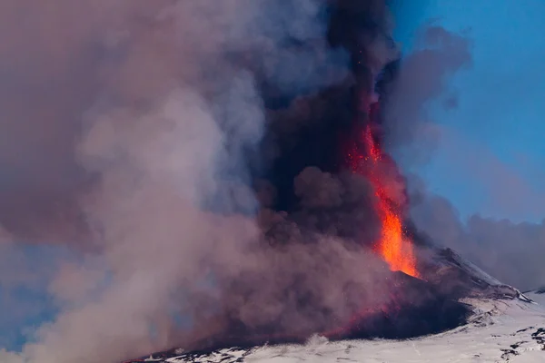 Erupção Etna — Fotografia de Stock