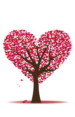 Love tree clipart