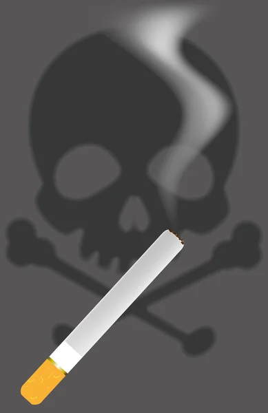 Effect van sigaret — Stockvector