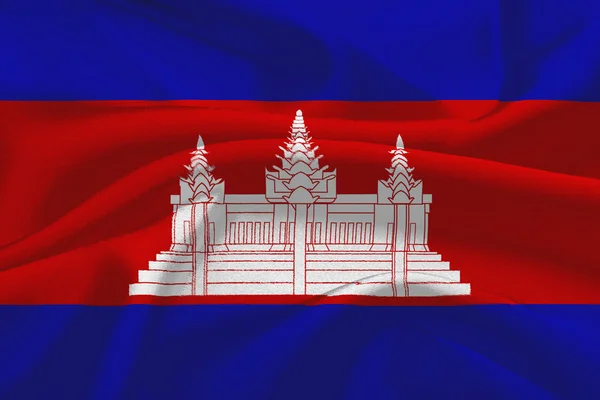 Bandiera Cambogia — Fotografia de Stock