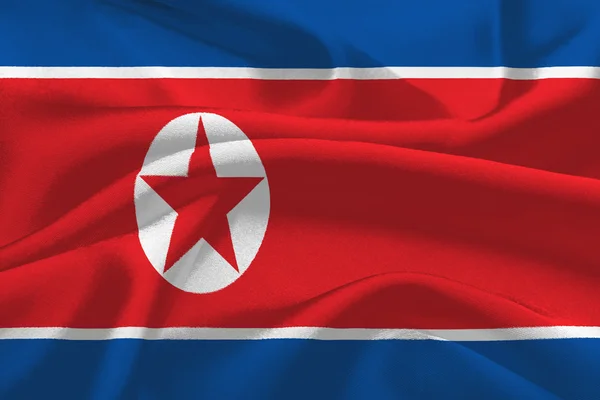 Bandiera Corea del Norte — Foto de Stock
