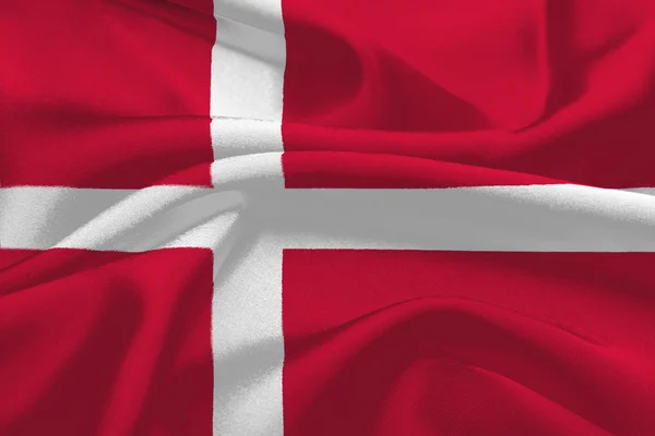 Stock image Denmark waving flag