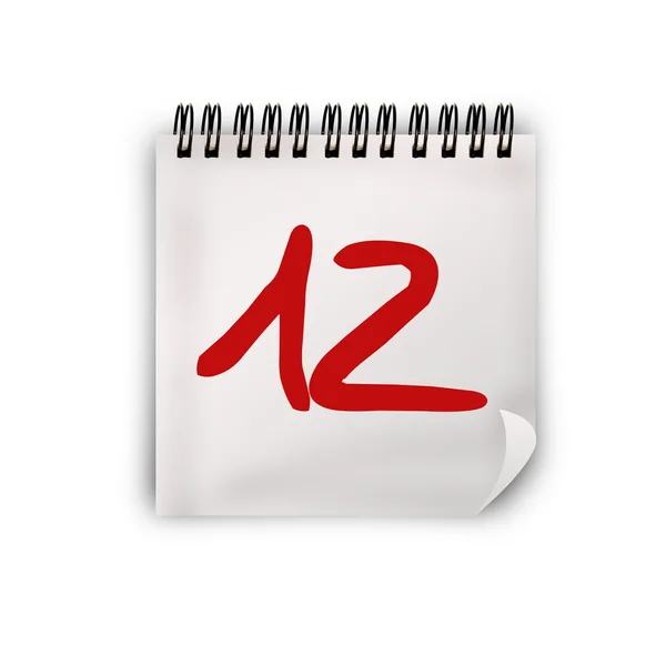 Calendario 12 — Stock Photo, Image