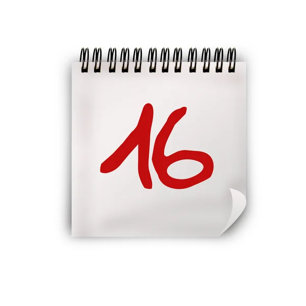 Calendario 16 — Stock Photo, Image