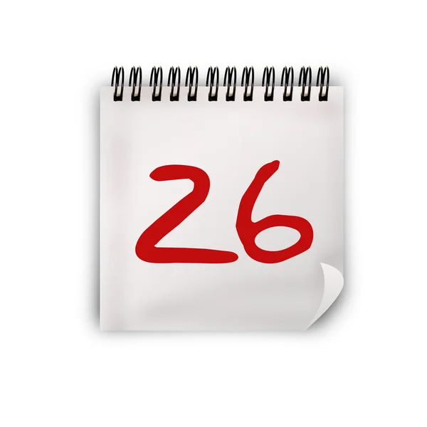 Calendario 26 — Stock Photo, Image