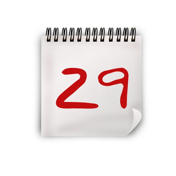 Calendario 29 — Stock Photo, Image