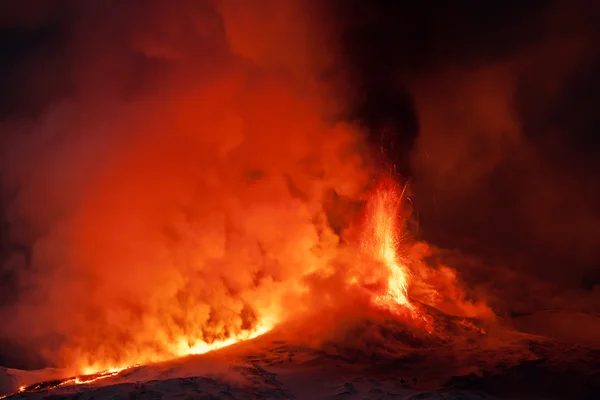 Etna kitörés — Stock Fotó