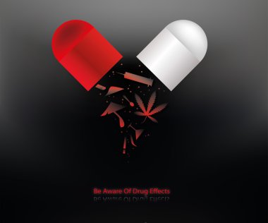 Anti-drug campaign clipart